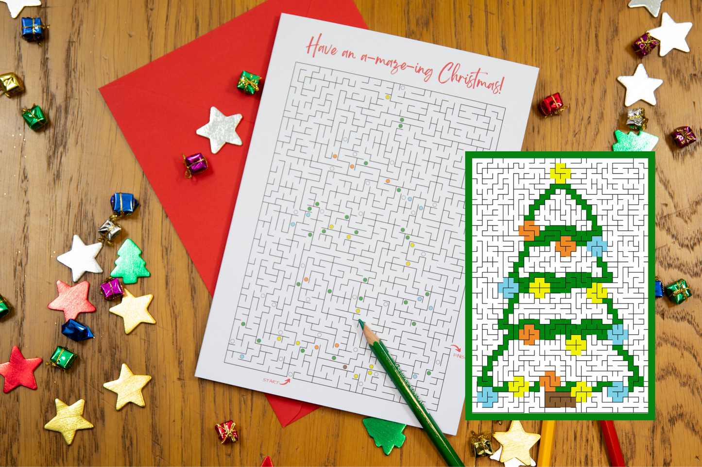 Crafty Maze Christmas Cards