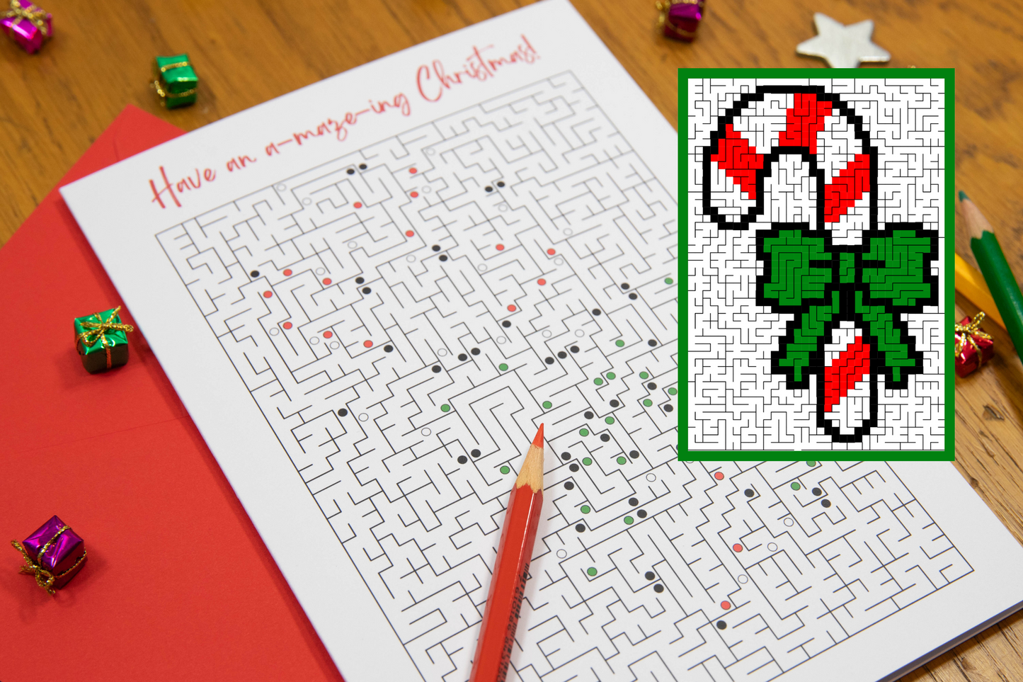 Crafty Maze Christmas Cards